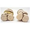 Image 3 : VINTAGE ART POTTERY JAPANESE MUDMEN FIGURINE SET