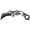 Image 1 : 4.5" Spring Assist Hook Folding Knife - Snow Camo