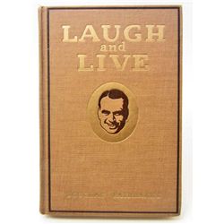 1917 "LAUGH & LIVE" HARDCOVER BOOK