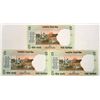 Image 2 : LOT OF 3 INDIAN CURRENCY 2010 5 RUPEES BANK NOTES