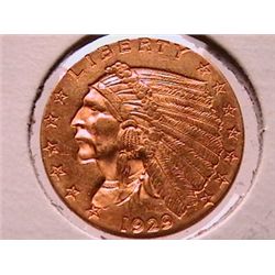 $2 1/2 GOLD INDIAN ( MINTED 1908-1929)