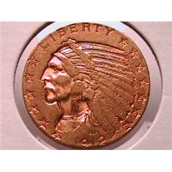 1912 $5 Gold Indian