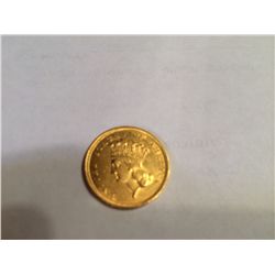 1854 $3 GOLD INDIAN PRINCESS AU