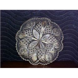 cut glass dish