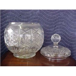 press glass jar w/lid