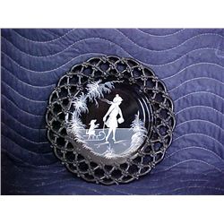 mary gregory plate hand painted