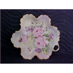 signed Pearl Carson 1983 hand painted tray