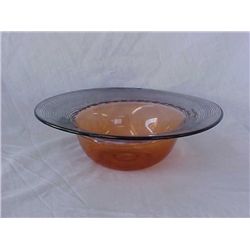 Signed Steuben glass bowl