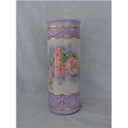 hand painted vase E McGinnis 1999