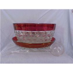 Kings Crown punch bowl w/12 cups and ladle