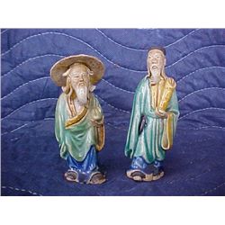 Pair of Chinese mud men