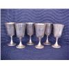 Image 1 : Sterling silver 6 pc. stem goblets