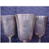 Image 2 : Sterling silver 6 pc. stem goblets