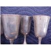 Image 3 : Sterling silver 6 pc. stem goblets
