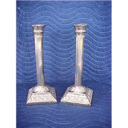 Pair of Brass candlestick holders - Mount Vernon