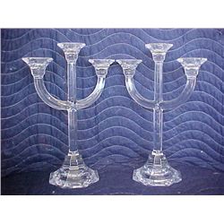 2 pc. Crystal candle stick holders