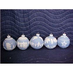 5 pc. Jasperware ornament set