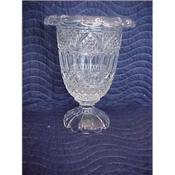 Press glass vase