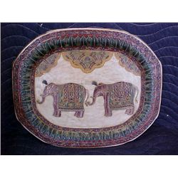 Oriental accent decorative tray