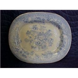 Blue Transferware tray