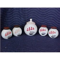 1920's Cannister set 5 pc.