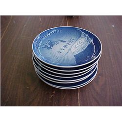 8 pc. B & G 1966-1983 Porcelain colletors plates