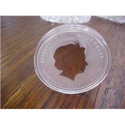 2012 silver Elizabeth II Austrailian dollar