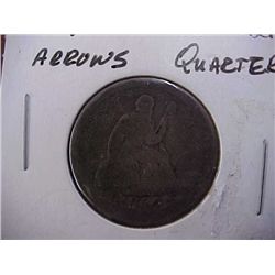 1854 Seated Liberty Quarter