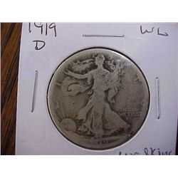 1919 Walking Liberty Half Dollar