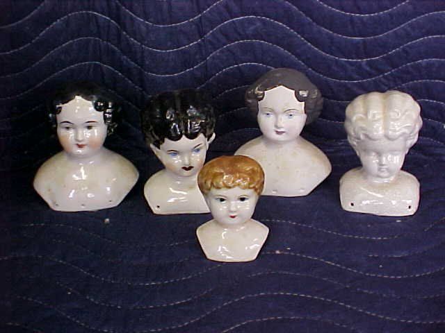 ceramic doll heads