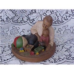 Tom Clark "Christmas Morn" 1988 crush walnut figurine