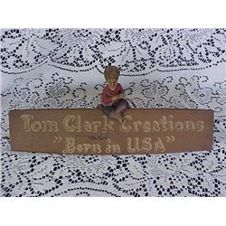 Tom Clark "Creations sign" USA crush walnut figurine