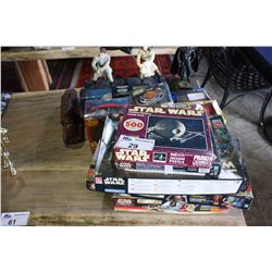 LARGE LOT OF STARWARS COLLECTABLES