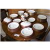 Image 1 : LARGE CHINA SET ON TABLE AND SIDEBOARD