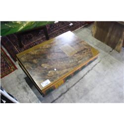 COFFEE TABLE IN THE STYLE OF A BOOK WITH HIDDEN DRAWER