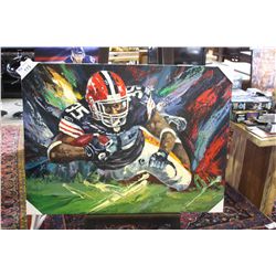 ORIGINAL OIL PAINTING - NFL PLAYER