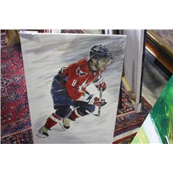 ORIGINAL OIL PAINTING OF WASHINGTON CAPITOLS #8 ALEX OVECHKIN