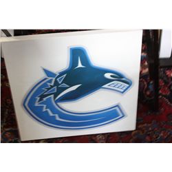 ORIGINAL OIL PAINTING OF CANUCKS LOGO