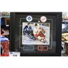 Image 1 : FRAMED AUTOGRAPHED PHOTOGRAPH OF GORDIE HOWE AND FRANK HAHOVLIOCH  - THE FANZOO SPORTS MEMORABILIA