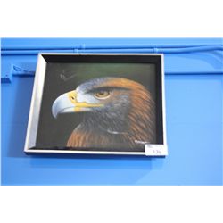 FRAMED ORIGINAL OIL PAINTING OF AN EAGLE