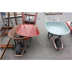 LOT OF 3 WHEEL BARROWS