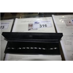 6.05CARAT SAPPHIRE AND DIAMOND TENNIS BRACELET. INCLUDES $600 CERTIFICATE