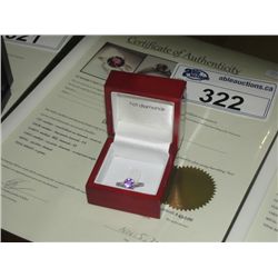 AMETHYST AND DIAMOND DINNER RING BRAND NEW INCLUDES $450 CERTIFICATE