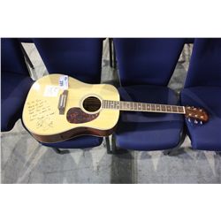 NORTHLAND ACCOUSTIC GUITAR AUTOGRAPHED BY BOB SAGET