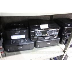 SHELF LOT OF PRINTERS