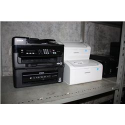 SHELF LOT OF 5 PRINTERS