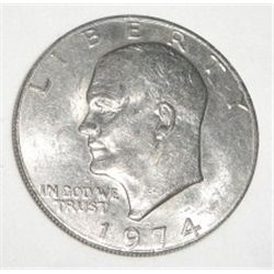 1974 EISENHOWER "IKE" DOLLAR *NICE EARLY DOLLAR COIN*!! COIN CAME OUT OF SAFE!!