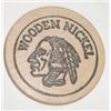 Image 1 : VINTAGE CASPER ANTIQUE & COLLECTORS CLUB WOODEN NICKEL COIN!! COIN CAME OUT OF SAFE!!