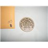 Image 2 : VINTAGE CASPER ANTIQUE & COLLECTORS CLUB WOODEN NICKEL COIN!! COIN CAME OUT OF SAFE!!