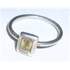 Image 1 : STERLING SILVER RING WITH A CITRINE EMERALD CUT GEMSTONE!! RING CAME OUT OF SAFE!!